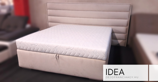 // IDEA // Franciaágy | széles támlás, beépített matracos