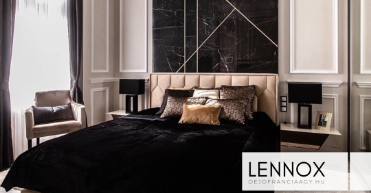 // LENNOX // Franciaágy | beépített matracos